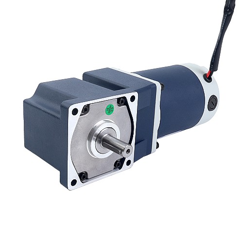 Brushed 12V 60W 4.05Nm(573.53oz.in) 100RPM w/ 30:1 Right Angle Gearbox DC Gear Motor - F4D60-12GN-30S/4GN30RT | StepperOnline AU