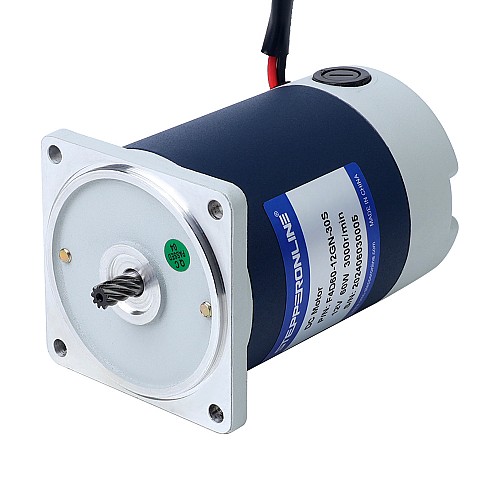 Brushed 12V 60W 3.10Nm(439.00oz.in) 150RPM w/ 20:1 Spur Gearbox DC Gear Motor - F4D60-12GN-30S/4GN20K | StepperOnline AU