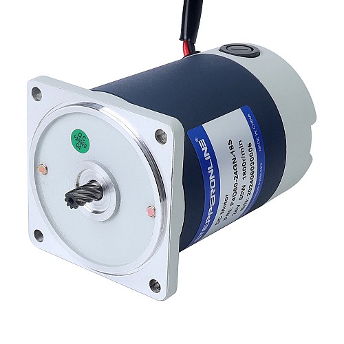 Brushed 24V 60W 8.00Nm(1132.89oz.in) 9RPM w/ 200:1 Spur Gearbox DC Gear Motor - F4D60-24GN-18S/4GN200K | StepperOnline AU