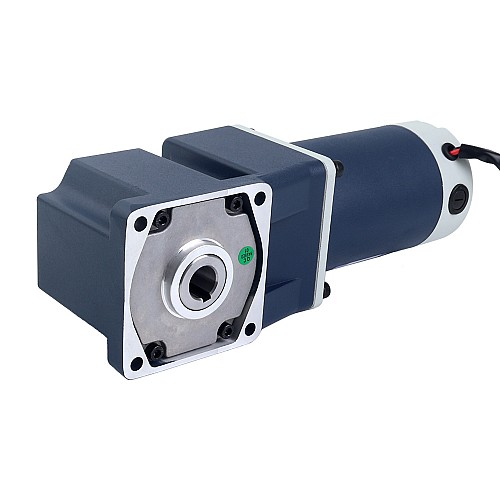 Brushed 24V 150W 6.66Nm(943.14oz.in) 150RPM w/ 20:1 Right Angle Gearbox DC Gear Motor - F5D150-24GU-30S/5GU20RC | StepperOnline AU