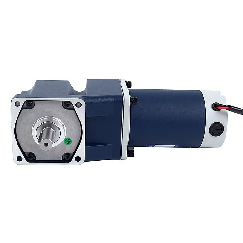 Brushed 48V 90W 6.03Nm(853.92oz.in) 100RPM w/ 30:1 Right Angle Gearbox DC Gear Motor - F5D90-48GU-30S/5GU30RT | StepperOnline AU