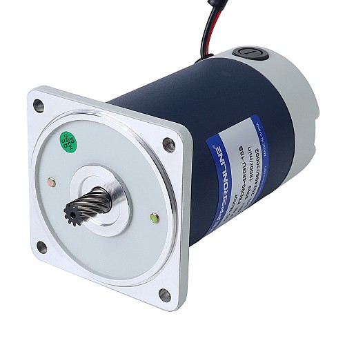 Brushed 48V 90W 15.65Nm(2216.22oz.in) 36RPM w/ 50:1 Spur Gearbox DC Gear Motor - F5D90-48GU-18S/5GU50KB | StepperOnline AU