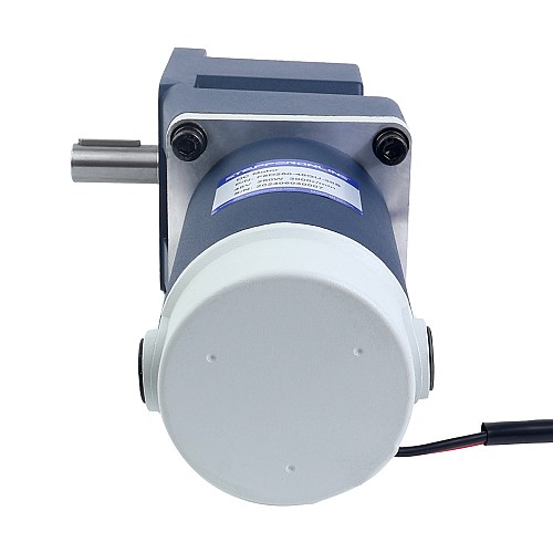 Brushed 48V 250W 29.07Nm(4116.66oz.in) 60RPM w/ 30:1 Right Angle Gearbox DC Gear Motor - F6D250-48GU-18S/6GU30RT | StepperOnline AU