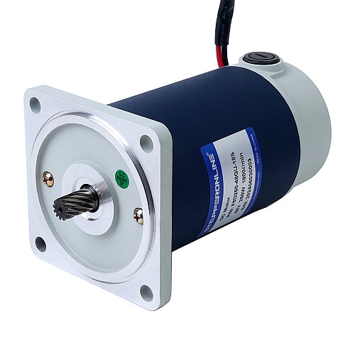 Brushed 48V 250W 10.74Nm(1520.91oz.in) 180RPM w/ 10:1 Spur Gearbox DC Gear Motor - F6D250-48GU-18S/6GU10K | StepperOnline AU