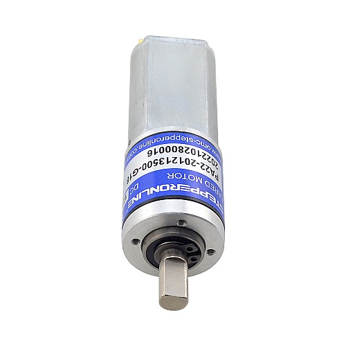 CN On Sale - Brushed 12V DC Gear Motor 0.19Kg.cm/656RPM w/ 16:1 Planetary Gearbox - CN-PA22-201213500-G16 | StepperOnline AU
