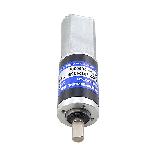 Brushed 12V DC Gear Motor 2.7Kg.cm/34.5RPM w/ 304:1 Planetary Gearbox - PA22-201213500-G304 | StepperOnline AU
