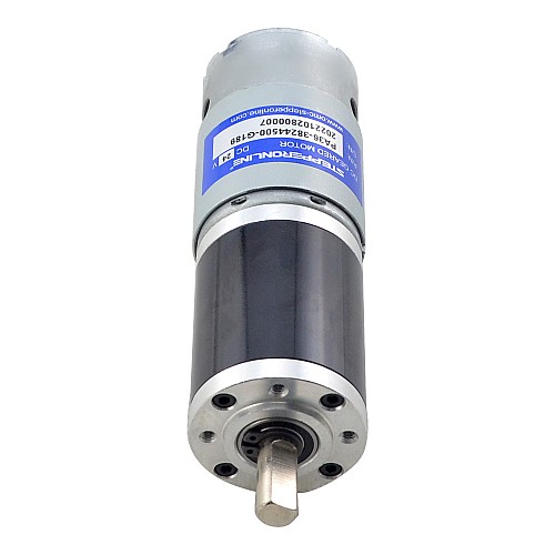 CN On Sale - Brushed 24V DC Gear Motor 25Kg.cm/17RPM w/ 189:1 Planetary Gearbox - CN-PA36-38244500-G189 | StepperOnline AU