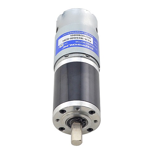 Brushed 24V DC Gear Motor 30Kg.cm/12.5RPM w/ 264:1 Planetary Gearbox - PA36-38244500-G264 | StepperOnline AU