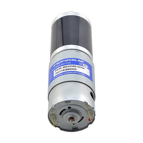 Brushed 24V DC Gear Motor 30Kg.cm/8.9RPM w/ 369:1 Planetary Gearbox - PA36-38244500-G369 | StepperOnline AU