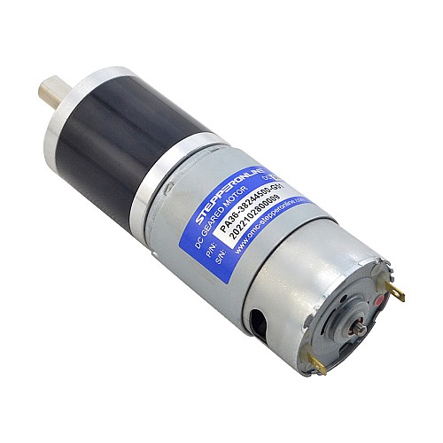 CN On Sale - Brushed 24V DC Gear Motor 7.8Kg.cm/65RPM w/ 51:1 Planetary Gearbox - CN-PA36-38244500-G51 | StepperOnline AU