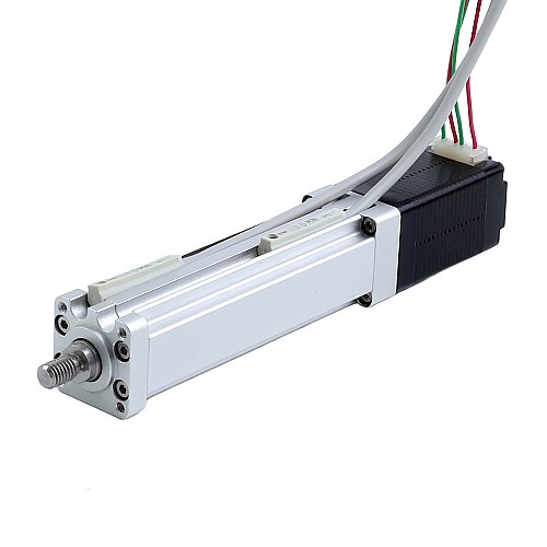 Nema 8 Ball Screw Electric Cylinder 0.5A Stroke 40mm 0.02Nm(2.83oz.in) Lead 1mm(0.03937) with Limit Switch - LCB8S15BSS05-40D | StepperOnline AU