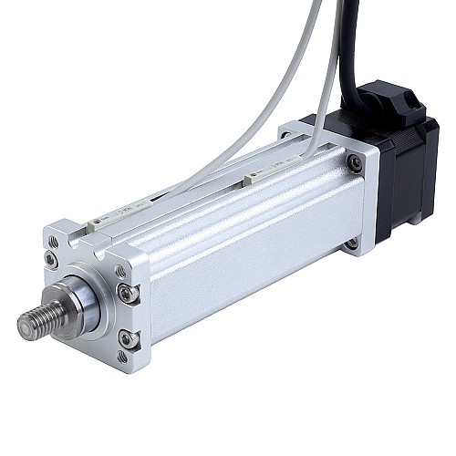 Nema 14 Ball Screw Electric Cylinder 1.5A Stroke 50mm 0.14Nm(19.83oz.in) Lead 2mm(0.07874") with Limit Switch - LCB14S13BAB15-50D | StepperOnline AU