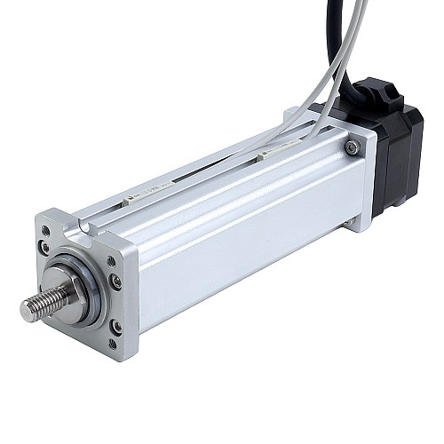 Nema 17 Ball Screw Electric Cylinder 1.5A Stroke 75mm 0.25Nm(35.40oz.in) Lead 5mm(0.19685") with Limit Switch - LCB17S13BVL15-75D | StepperOnline AU