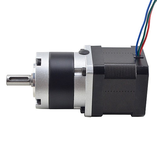 Nema 17 Stepper Motor L=39mm Gear Ratio 10:1 MG Series Planetary Gearbox - 17HS15-1584S-MG10 | StepperOnline AU
