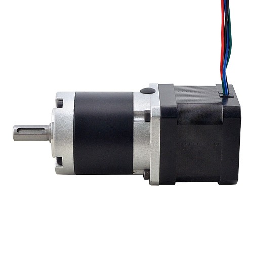 Nema 17 Stepper Motor L=39mm Gear Ratio 100:1 MG Series Planetary Gearbox - 17HS15-1584S-MG100 | StepperOnline AU
