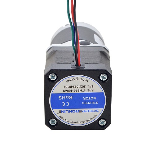 Nema 17 Stepper Motor L=39mm Gear Ratio 20:1 MG Series Planetary Gearbox - 17HS15-1584S-MG20 | StepperOnline AU
