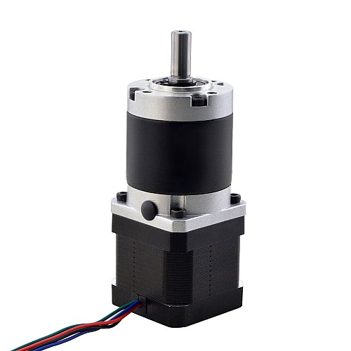 Nema 17 Stepper Motor L=39mm Gear Ratio 20:1 MG Series Planetary Gearbox - 17HS15-1584S-MG20 | StepperOnline AU