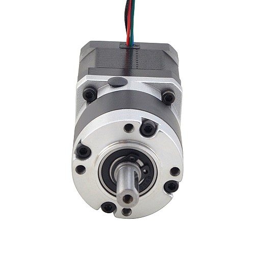 Nema 17 Stepper Motor L=39mm Gear Ratio 5:1 MG Series Planetary Gearbox - 17HS15-1584S-MG5 | StepperOnline AU