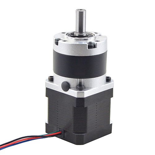Nema 17 Stepper Motor L=39mm Gear Ratio 5:1 MG Series Planetary Gearbox - 17HS15-1584S-MG5 | StepperOnline AU
