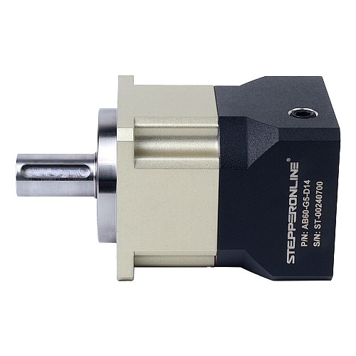 AB Series 60mm 5:1 Helical Planetary Gearbox Backlash 5arcmin for Servo Motors IP65 - AB60-G5-D14 | StepperOnline AU