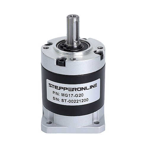 MG Series Planetary Gearbox Gear Ratio 20:1 Backlash 45arc-min for Nema 17 Stepper Motor - MG17-G20 | StepperOnline AU