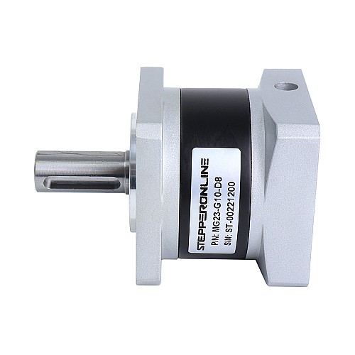 MG Series Planetary Gearbox Gear Ratio 10:1 Backlash 30arc-min for 8mm Shaft Nema 23 Stepper Motor - MG23-G10-D8 | StepperOnline AU