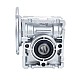 MRVR025 Worm Drive Gearbox 25:1 Ratio Φ9mm Input Shaft with 56B14 Motor Input Flange - MRVR025BB3-G25-D9 | StepperOnline AU