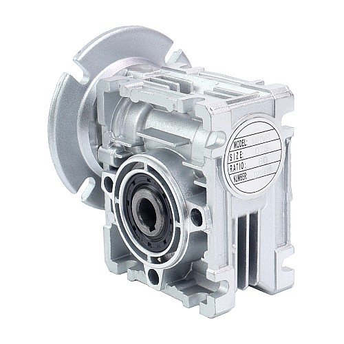 MRVR025 Worm Drive Gearbox 25:1 Ratio Φ9mm Input Shaft with 56B14 Motor Input Flange - MRVR025BB3-G25-D9 | StepperOnline AU