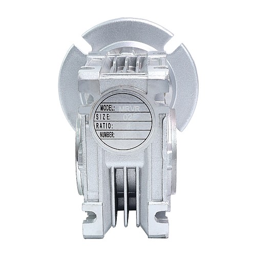 MRVR025 Worm Drive Gearbox 25:1 Ratio Φ9mm Input Shaft with 56B14 Motor Input Flange - MRVR025BB3-G25-D9 | StepperOnline AU