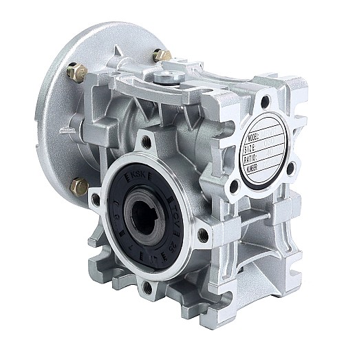 MRVR030 Worm Drive Gearbox 50:1 Ratio Φ9mm Input Shaft with 56B14 Motor Input Flange - MRVR030BB3-G50-D9 | StepperOnline AU