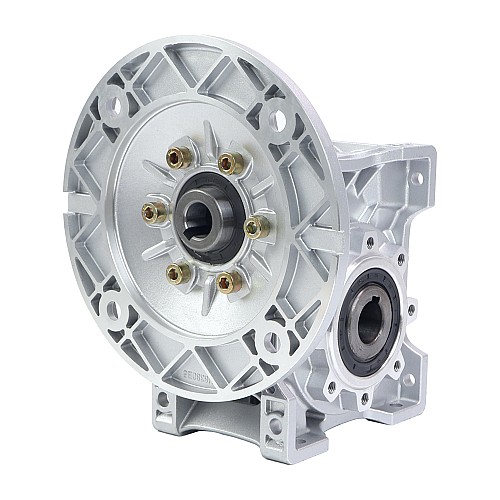 MRVR063 Worm Drive Gearbox 15:1 Ratio Φ24mm Input Shaft with 90B14 Motor Input Flange - MRVR063JB3-G15-D24 | StepperOnline AU
