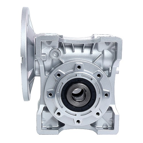 MRVR075 Worm Drive Gearbox 30:1 Ratio Φ28mm Input Shaft with 100/112B14 Motor Input Flange - MRVR075LB3-G30-D28 | StepperOnline AU