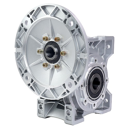 MRVR090 Worm Drive Gearbox 7.5:1 Ratio Φ19mm Input Shaft with 80B14 Motor Input Flange - MRVR090HB3-G7.5-D19 | StepperOnline AU