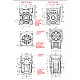 5:1 Worm Gearbox NMRV50 Worm Gear Speed Reducer 19mm Input Shaft Diameter - NMRV50-G5-D19 | StepperOnline AU