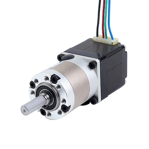 Nema 11 Stepper Motor Bipolar L=33mm w/ Gear Ratio 5:1 EG Series Planetary Gearbox - 11HS12-0704S-EGS5 | StepperOnline AU