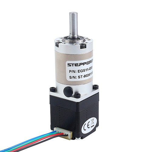 Nema 11 Stepper Motor Bipolar L=33mm w/ Gear Ratio 50:1 EG Series Planetary Gearbox - 11HS12-0704S-EGS50 | StepperOnline AU