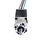 Nema 11 Stepper Motor 0.67A Bipolar L=51mm w/ Gear Ratio 10:1 EG Series Planetary Gearbox - 11HS20-0674S-EGS10 | StepperOnline AU