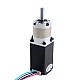 Nema 11 Stepper Motor 0.67A Bipolar L=51mm w/ Gear Ratio 10:1 EG Series Planetary Gearbox - 11HS20-0674S-EGS10 | StepperOnline AU