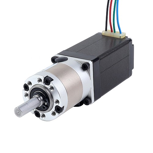 Nema 11 Stepper Motor Bipolar L=51mm w/ Gear Ratio 5:1 EG Series Planetary Gearbox - 11HS20-0704S-EGS5 | StepperOnline AU