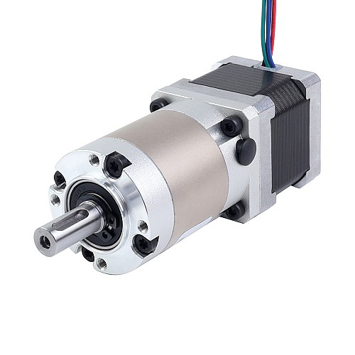 Nema 14 Stepper Motor Bipolar L=34mm w/ Gear Ratio 20:1 EG Series Planetary Gearbox - 14HS13-1004S-EGS20 | StepperOnline AU