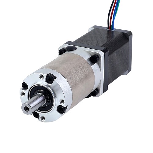 Nema 14 Stepper Motor Bipolar L=52mm w/ Gear Ratio 45:1 EG Series Planetary Gearbox - 14HS20-1504S-EGS45 | StepperOnline AU