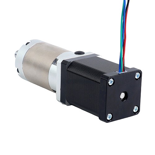 Nema 14 Stepper Motor Bipolar L=52mm w/ Gear Ratio 45:1 EG Series Planetary Gearbox - 14HS20-1504S-EGS45 | StepperOnline AU