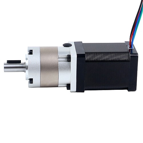 Nema 14 Stepper Motor Bipolar L=52mm w/ Gear Ratio 5:1 EG Series Planetary Gearbox - 14HS20-1504S-EGS5 | StepperOnline AU