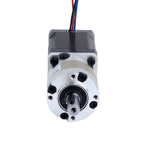 Nema 14 Stepper Motor Bipolar L=52mm w/ Gear Ratio 5:1 EG Series Planetary Gearbox - 14HS20-1504S-EGS5 | StepperOnline AU