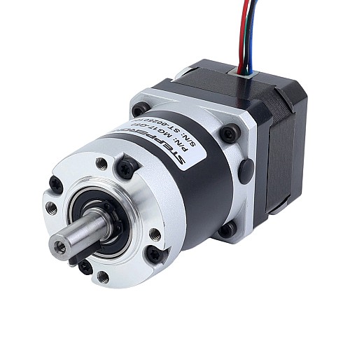 Nema 17 Stepper Motor Bipolar L=34mm w/ Gear Ratio 100:1 MG Series Planetary Gearbox - 17HS13-0404S-MG100 | StepperOnline AU