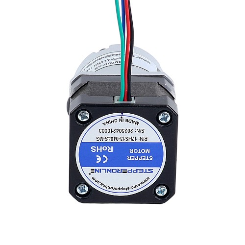 Nema 17 Stepper Motor Bipolar L=34mm w/ Gear Ratio 5:1 MG Series Planetary Gearbox - 17HS13-0404S-MG5 | StepperOnline AU
