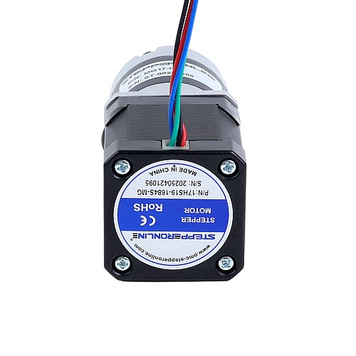 Nema 17 Stepper Motor Bipolar L=48mm w/ Gear Ratio 100:1 MG Series Planetary Gearbox - 17HS19-1684S-MG100 | StepperOnline AU