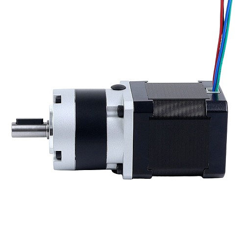 Nema 17 Stepper Motor Bipolar L=48mm w/ Gear Ratio 5:1 MG Series Planetary Gearbox - 17HS19-1684S-MG5 | StepperOnline AU
