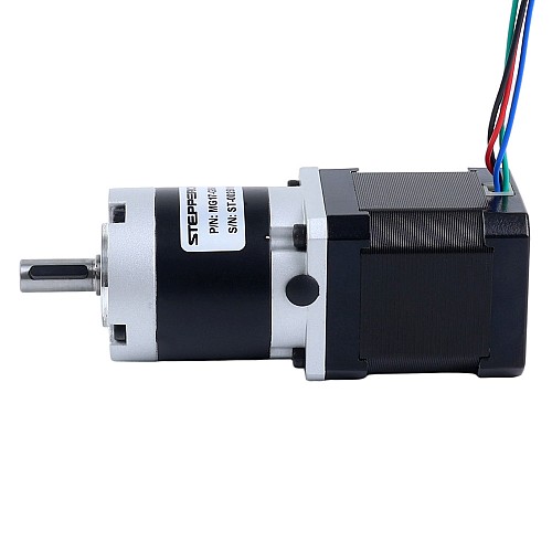Nema 17 Stepper Motor Bipolar L=48mm w/ Gear Ratio 50:1 MG Series Planetary Gearbox - 17HS19-1684S-MG50 | StepperOnline AU