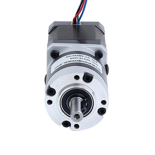 Nema 17 Stepper Motor Bipolar L=48mm w/ Gear Ratio 50:1 MG Series Planetary Gearbox - 17HS19-1684S-MG50 | StepperOnline AU